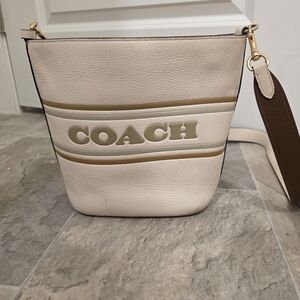 Coach Cream and Brown Women's Bag